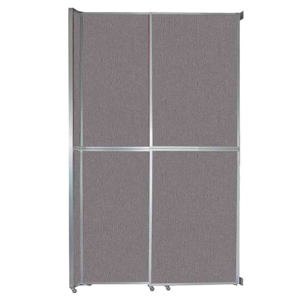 Operable Wall Sliding Room Divider 6'10" x 12'3" Slate Fabric